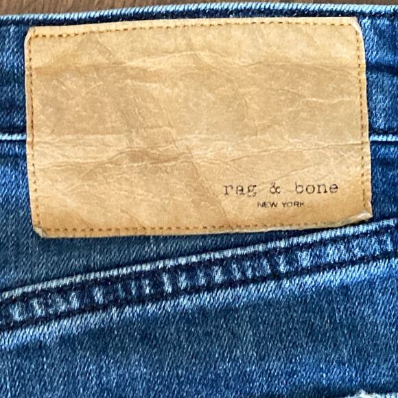 rag & bone Blue Distressed Skinny Jeans - Picture 11 of 15